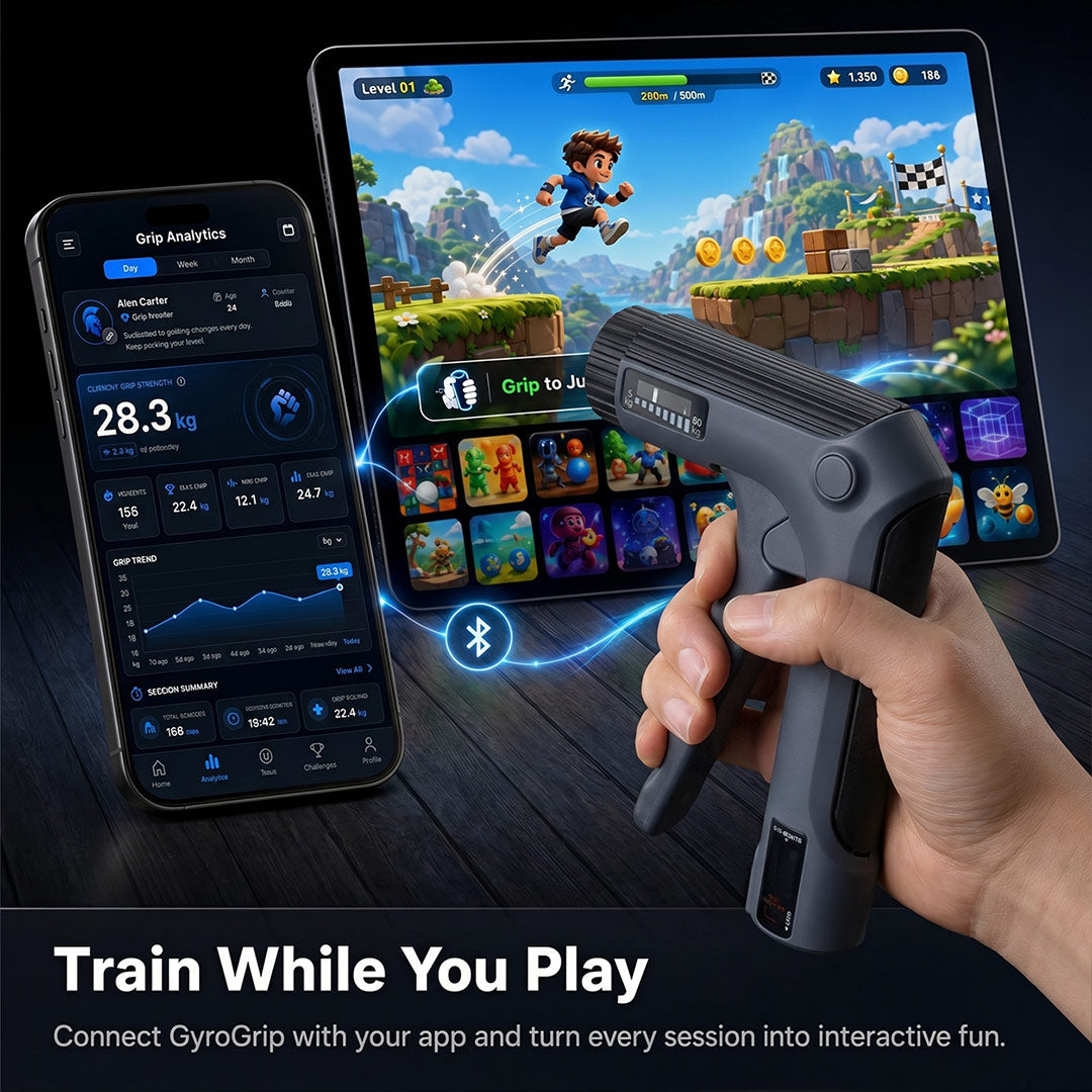 Griplio—Smart Grip Trainer with Motion-Controlled Games