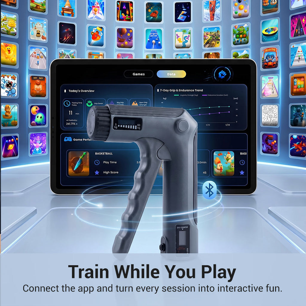 Griplio—Smart Grip Trainer with Game Control & App Tracking
