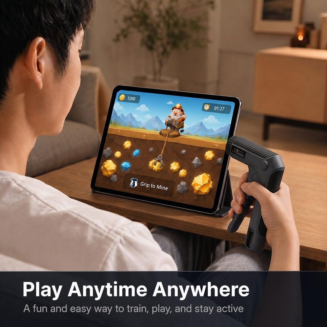 Griplio—Smart Grip Trainer with Motion-Controlled Games