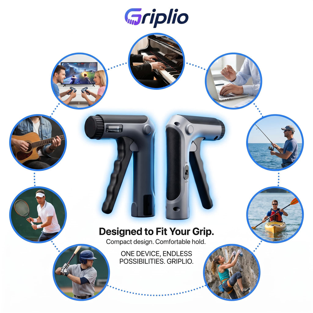 Griplio—Smart Grip Trainer with Game Control & App Tracking